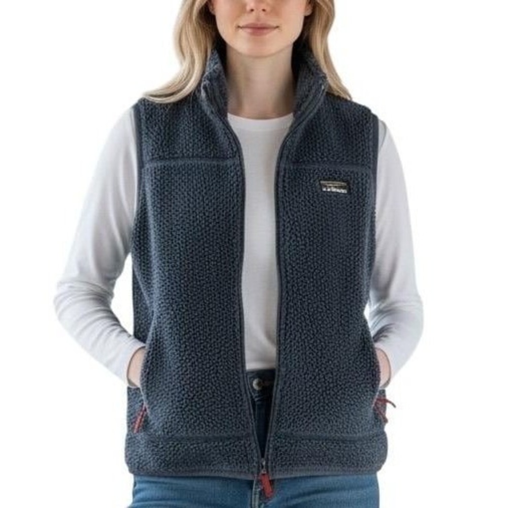 LL Bean Mountain Pile Fleece Vest
